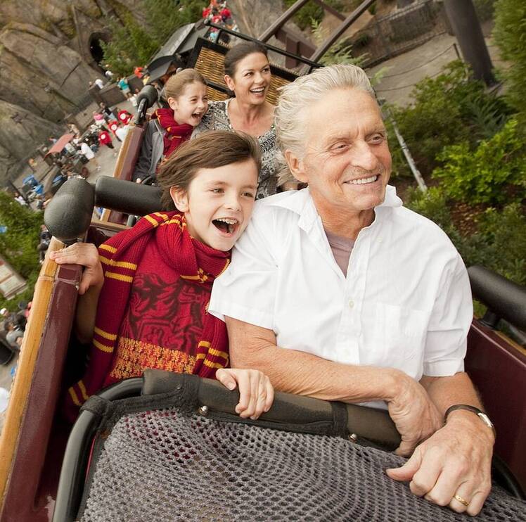Michael douglas catherine kids harry potter