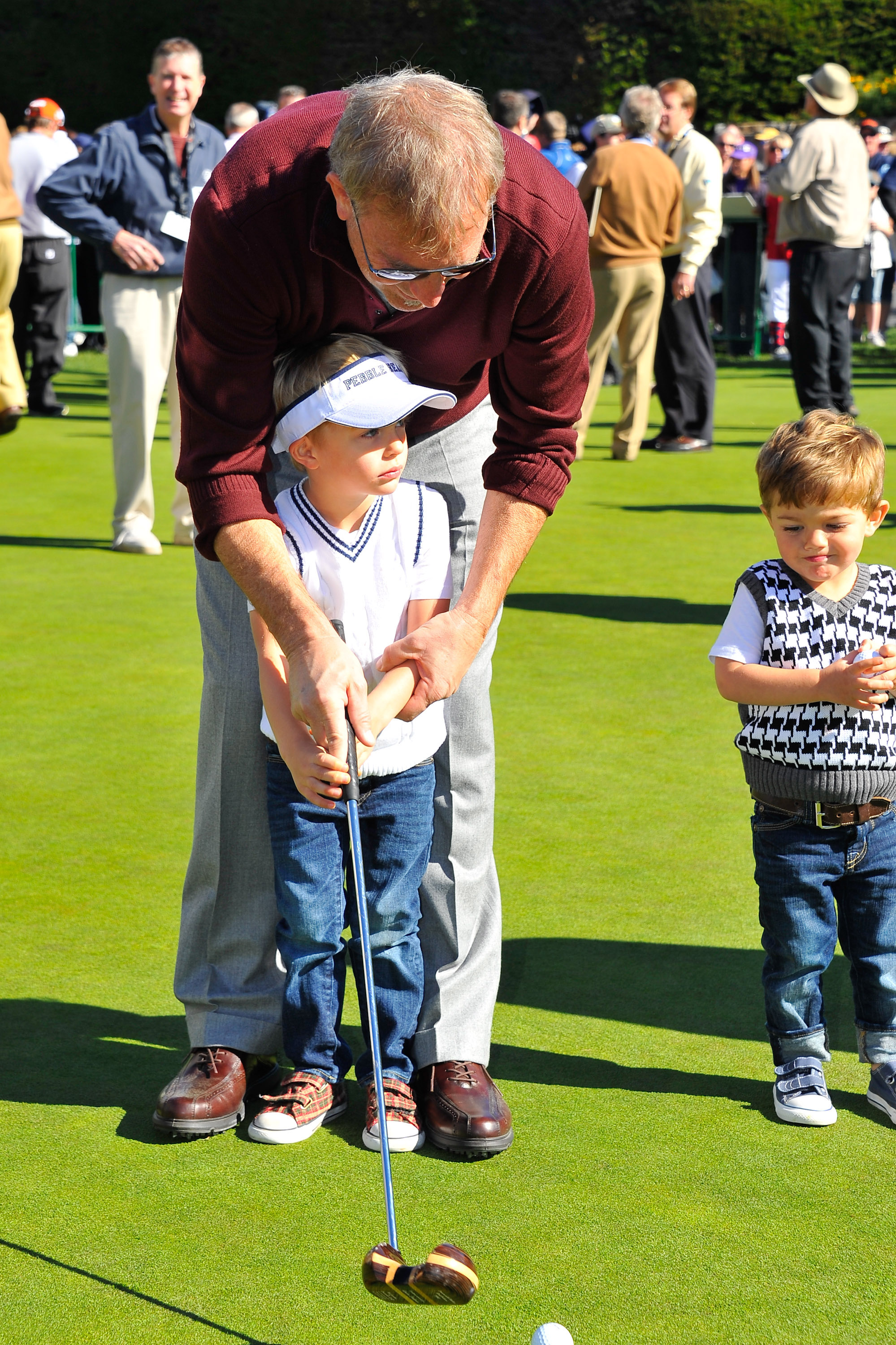 Kevin Costner's Little Golfing Buddies