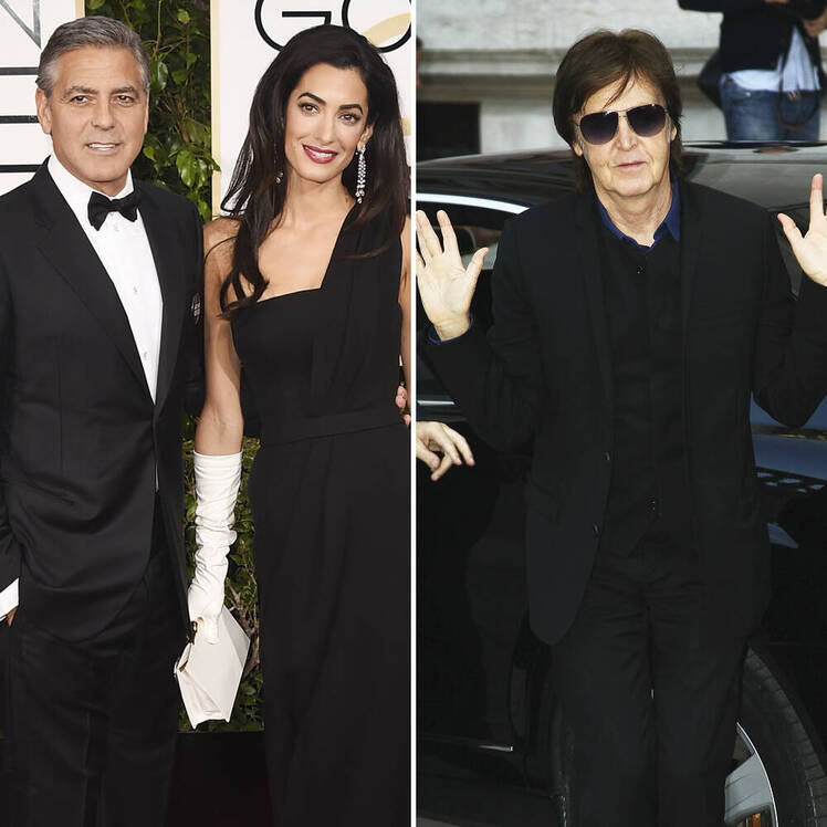 george and amal clooney, paul mccartney