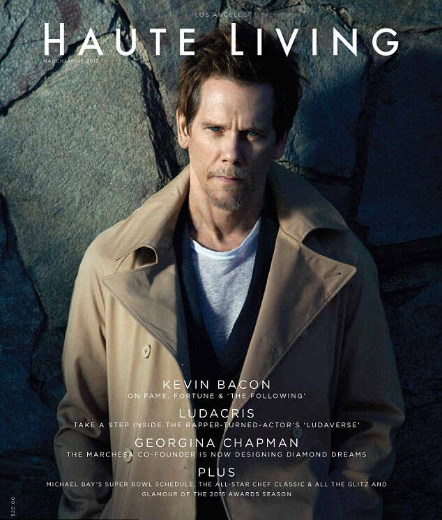 kevin bacon 'haute living' magazine
