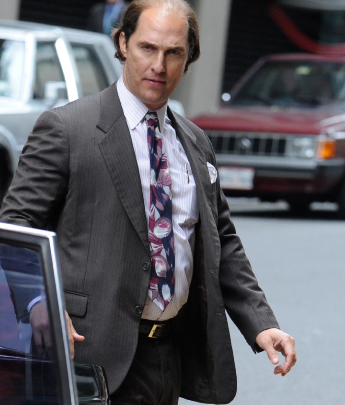 Matthew McConaughey Looks Unrecognizable on the Set of His New Movie