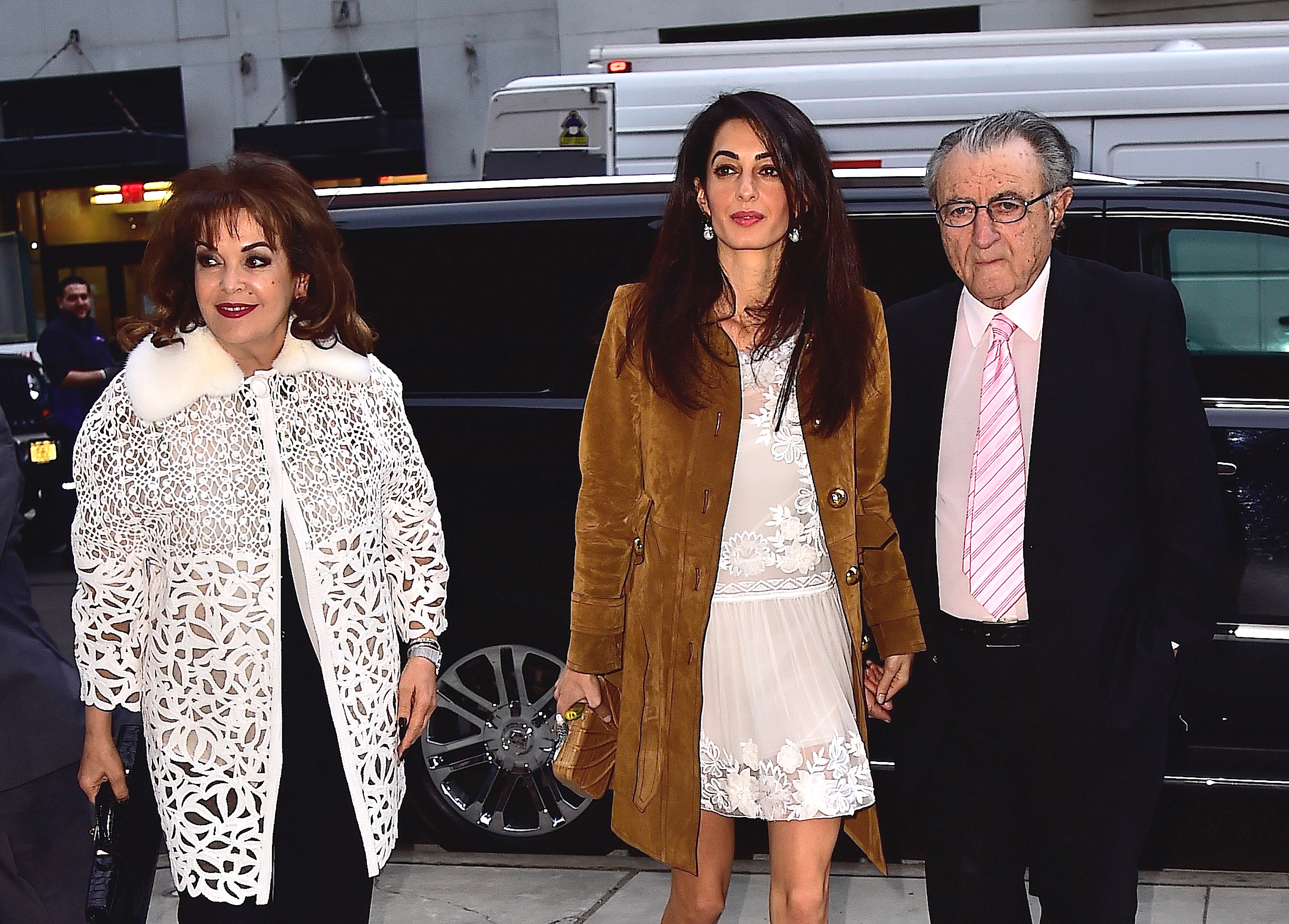 George And Amal Clooney S Family Gushes About First Photos Of Their Twins   Amal Clooney Parents 