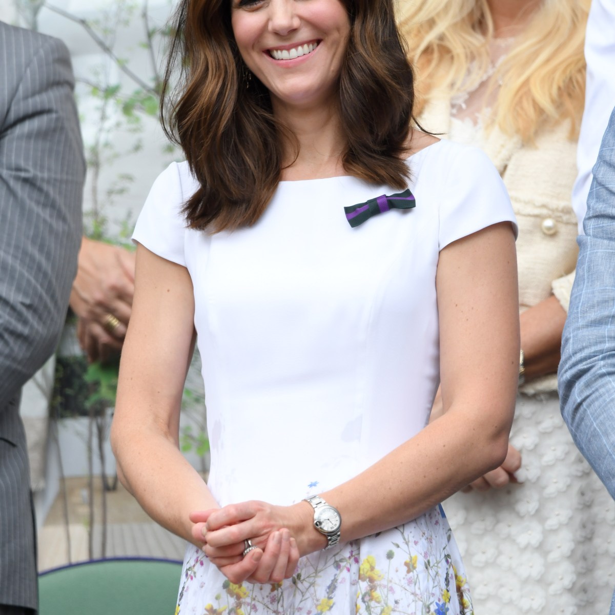 Kate Middleton Turns Heads in a Pretty Poppy Dress at Wimbledon