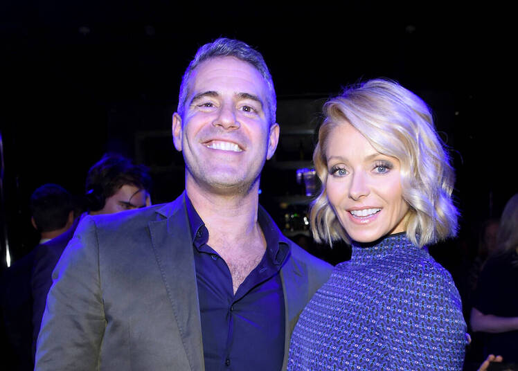 kelly ripa & andy cohen - getty