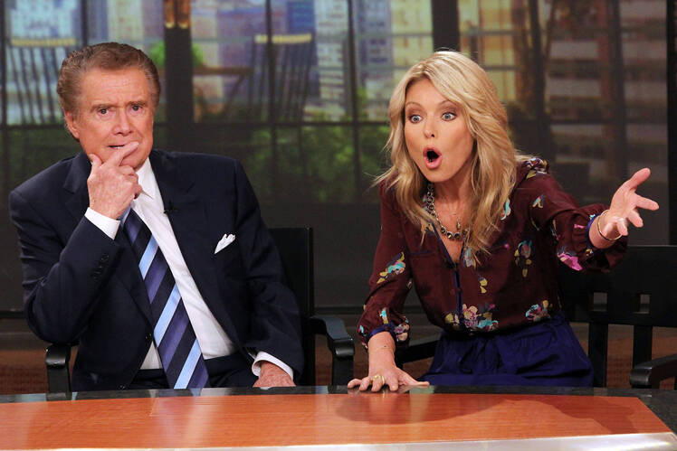 kelly ripa regis philbin getty images