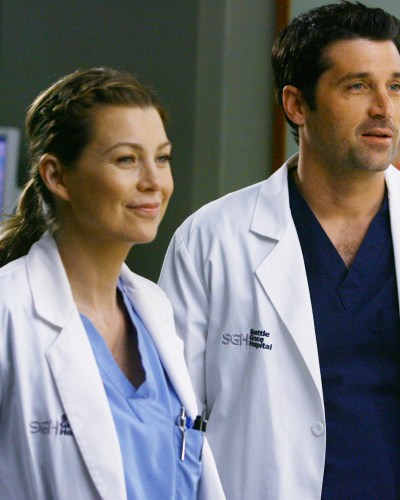 ellen pompeo, patrick dempsey getty images