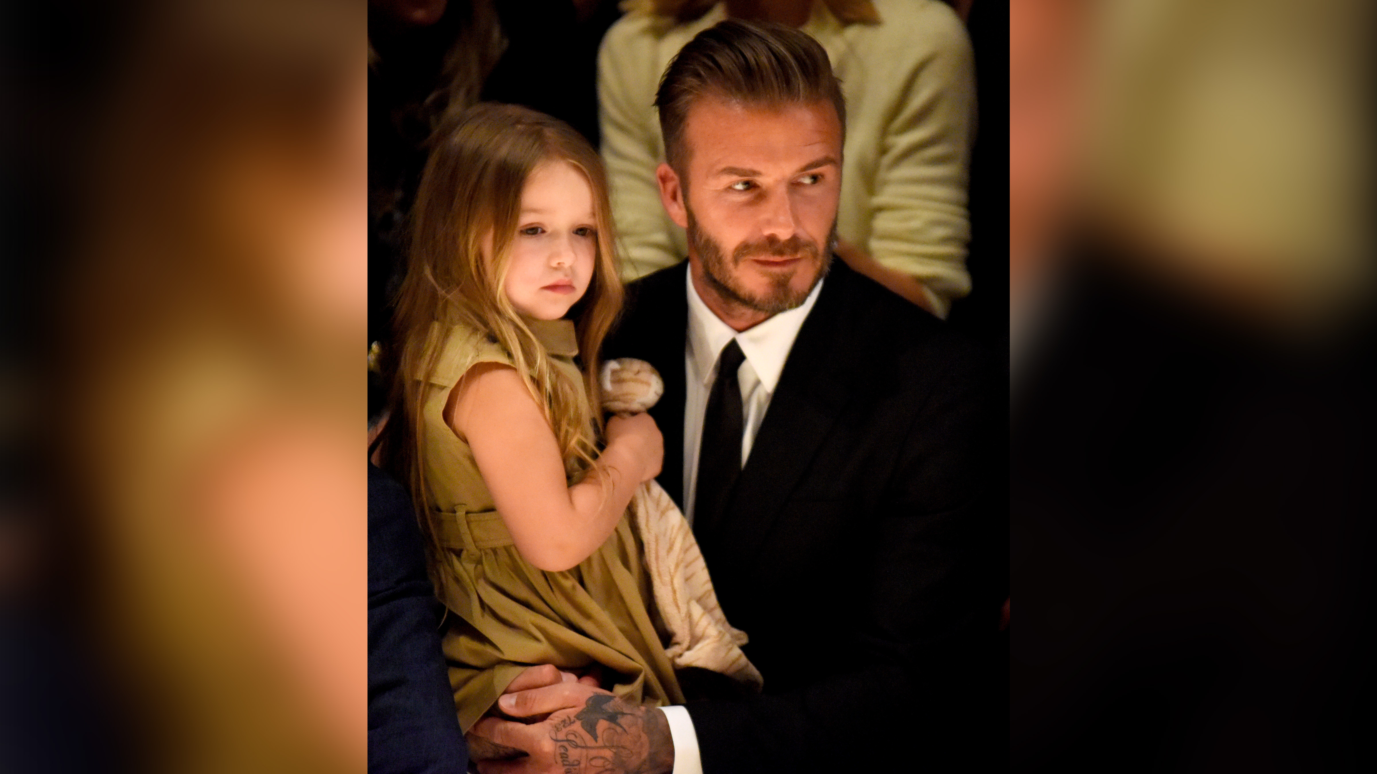 David Beckham: Harper Beckham takes a good 20 minutes to pick an