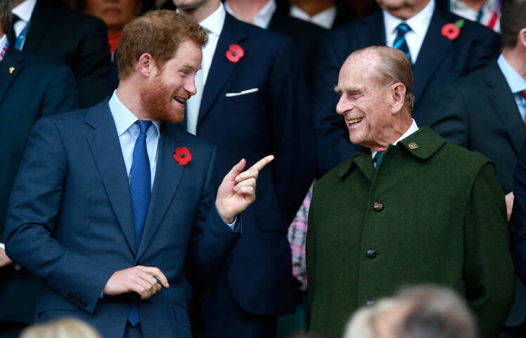 prince philip and prince harry getty images