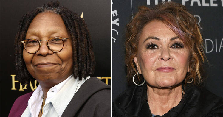 Roseanne barr whoopi goldberg career comeback