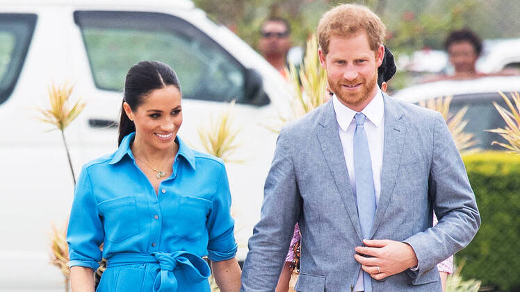 Prince Harry Meghan Markle plane abort landing