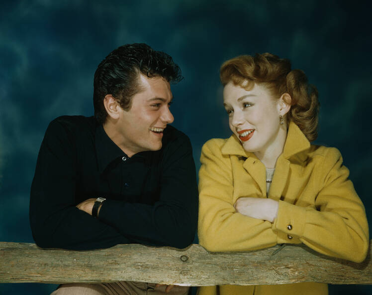 piper and tony in 1955. (photo credit: getty images)