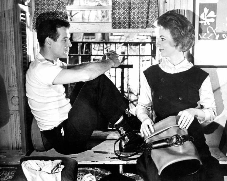 piper and paul in 'the hustler.' (photo credit: getty images)