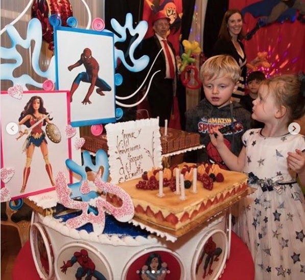 Prince Jacques And Princes Gabriella Of Monaco Celebrate 4th Birthday With Palace Bash