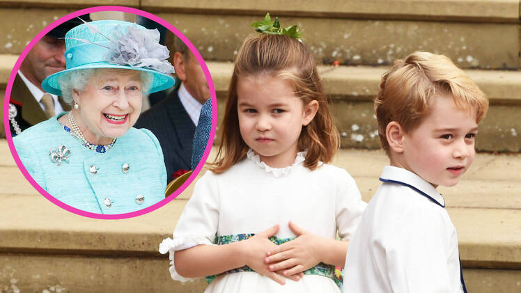 Queen Elizabeth Prince George Princess Charlotte