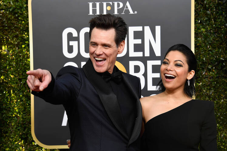 Jim Carrey Girlfriend Golden Globes