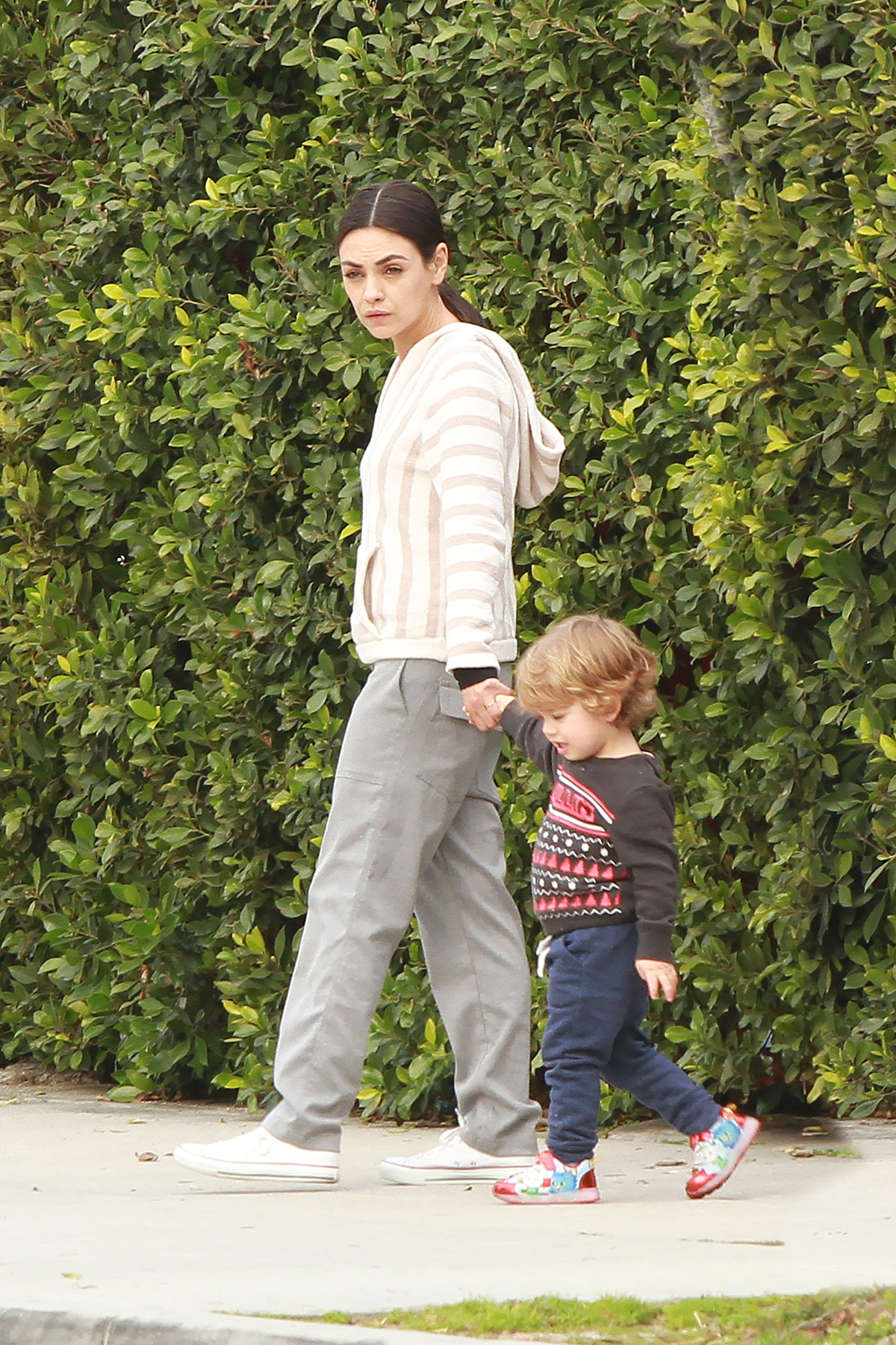 Mila Kunis Steps Out With 2YearOld Son Dimitri in New Photos