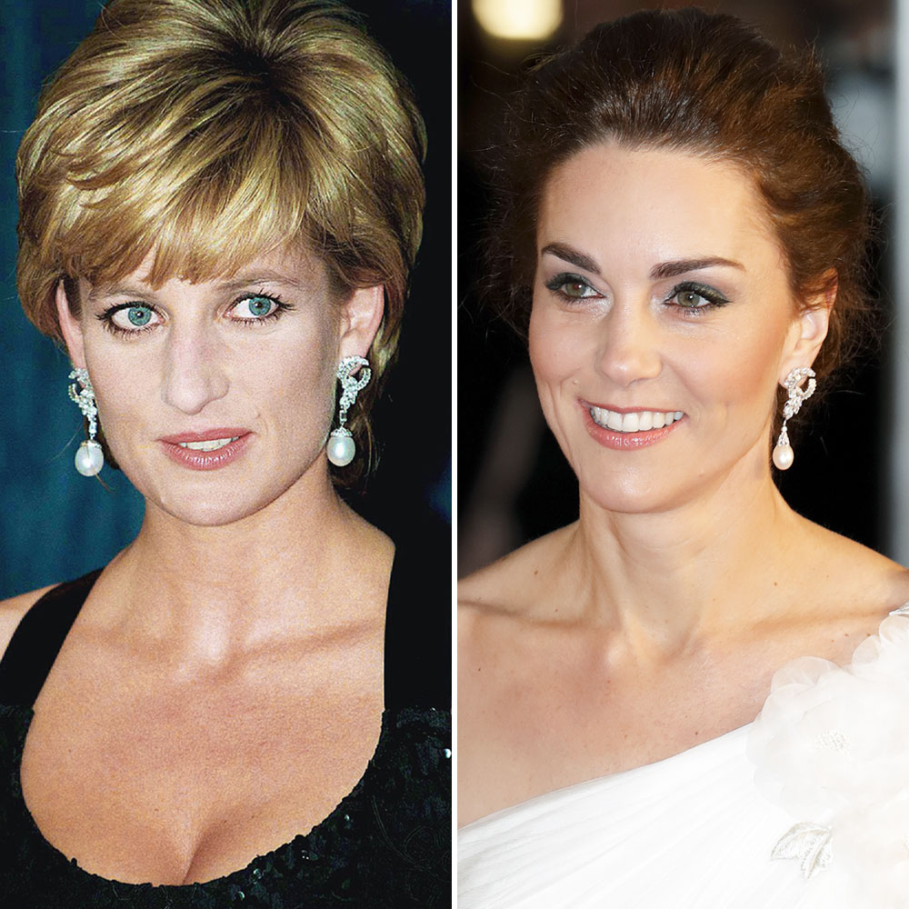 Kate Middleton wears Princess Diana's earrings to service with Prince  William