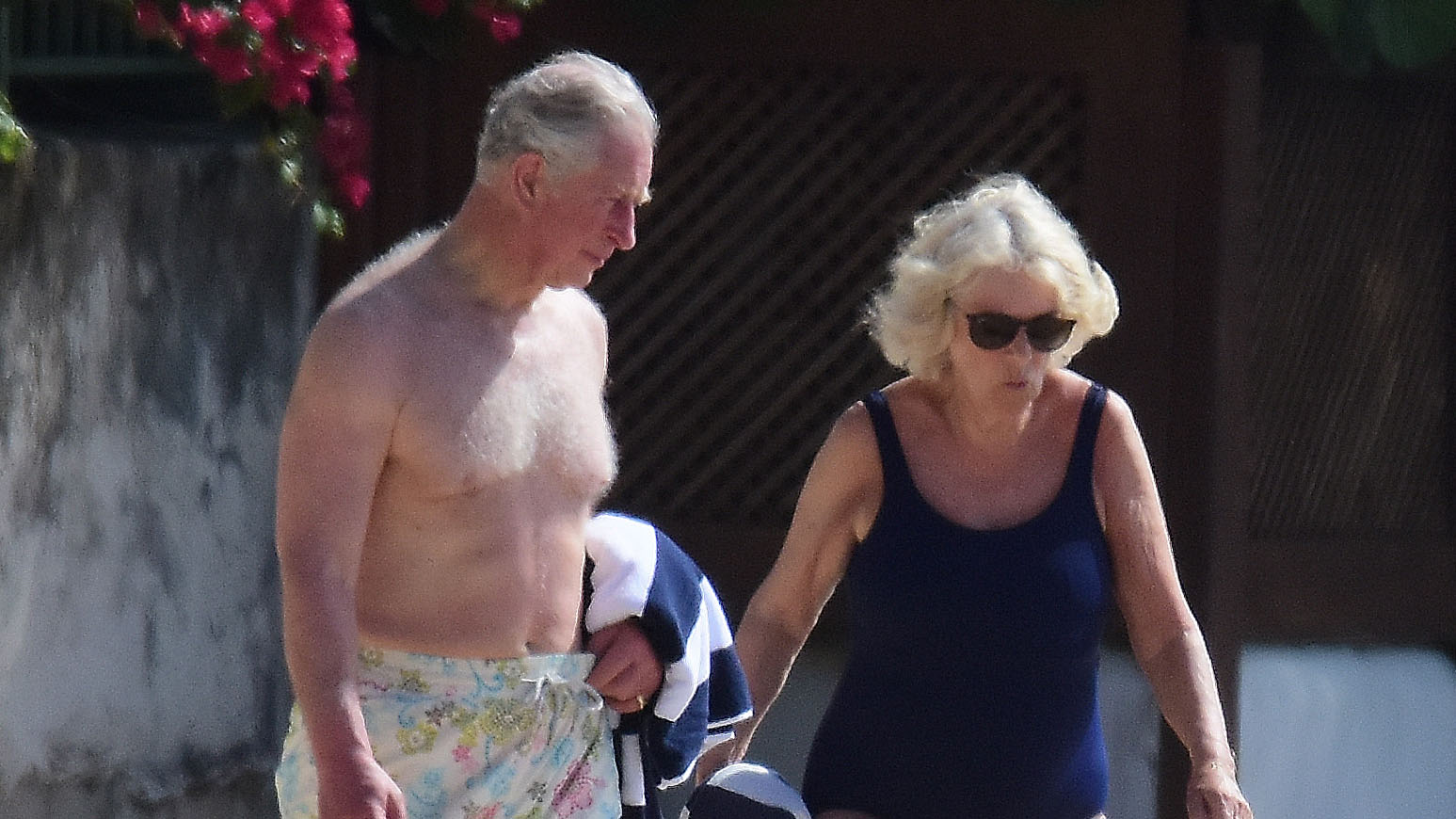 Prince Charles Wears Floral Bathing Suit While on Caribbean Tour