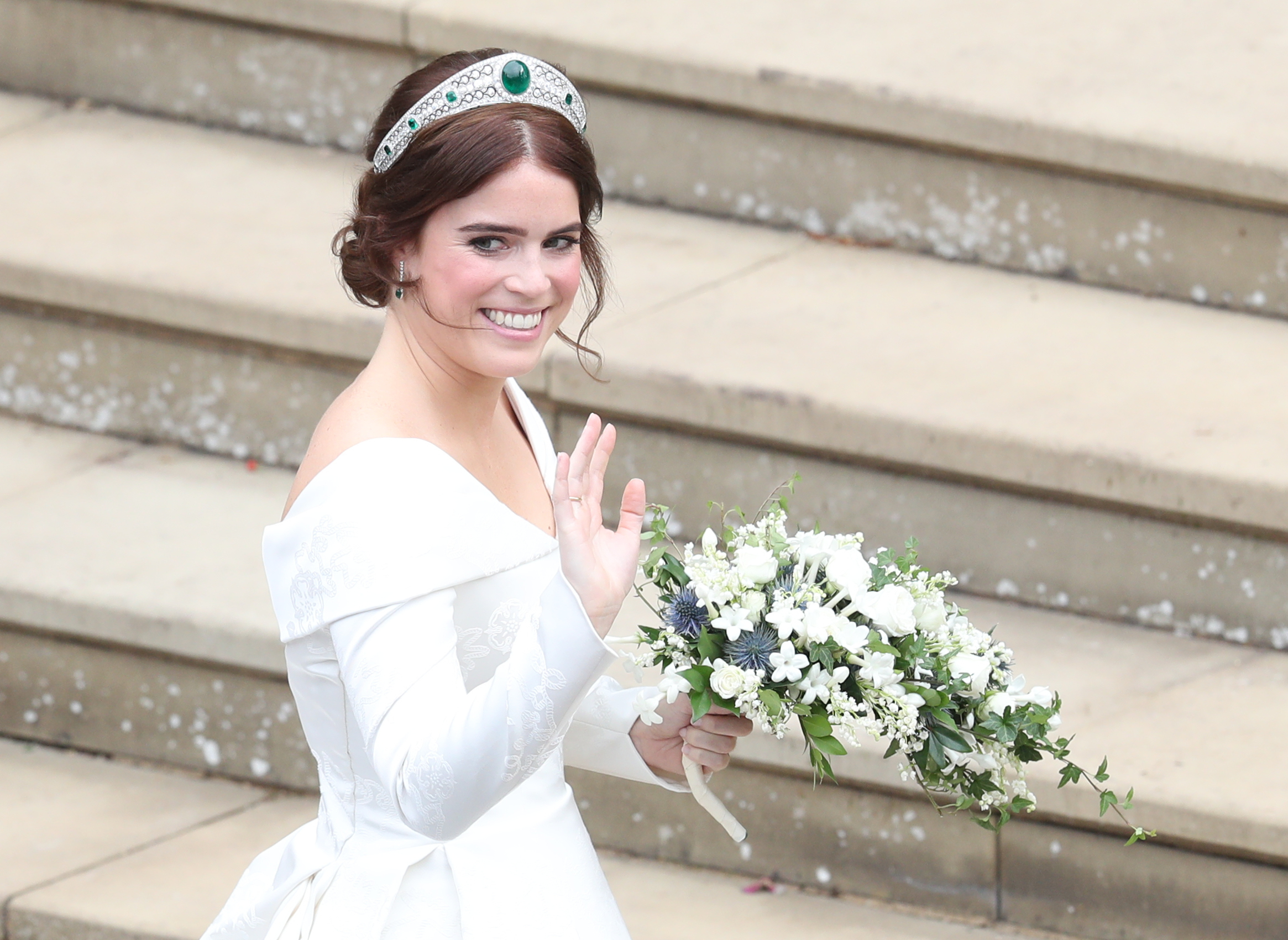 Princess Eugenie Wedding In Pictures Splendid Hats And Gusts Of