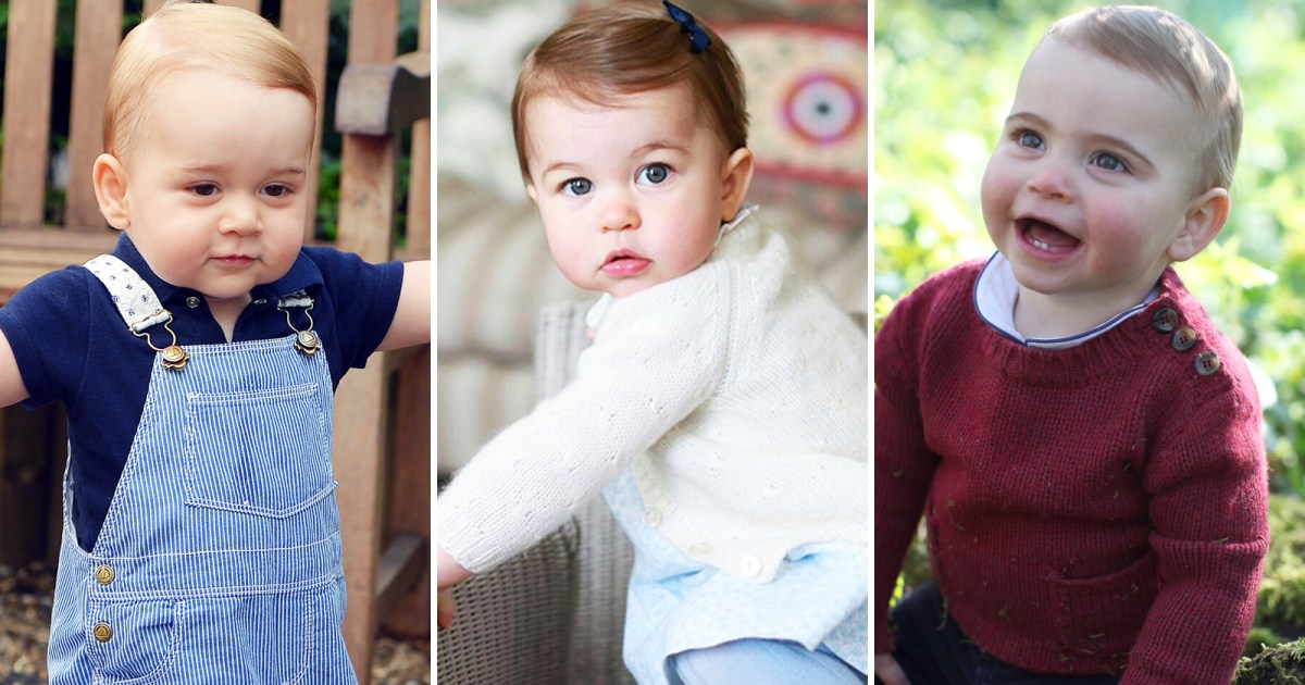 First Birthday Portraits: Prince Louis, Prince George and Princess Charlotte