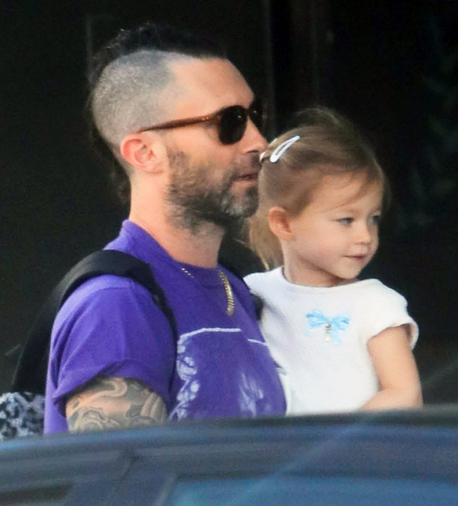 Adam Levine and Behati Prinsloo Grab Breakfast With Kids: Photos