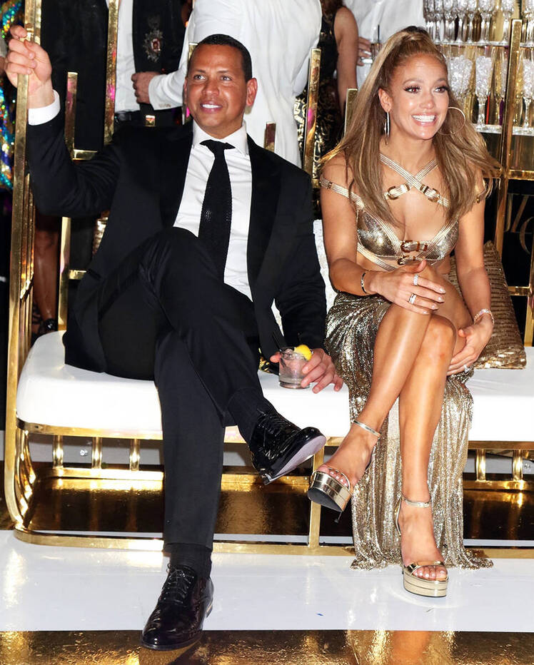 Alex Rodriguez Jennifer Lopez 50th Birthday Star Island Miami