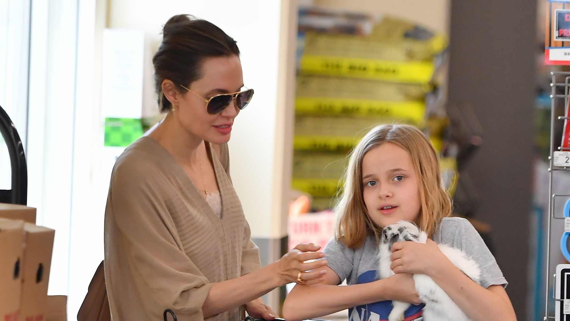 Angelina Jolie Daughter Vivienne Pet Bunny Pet Store ?resize=1920%2C1080