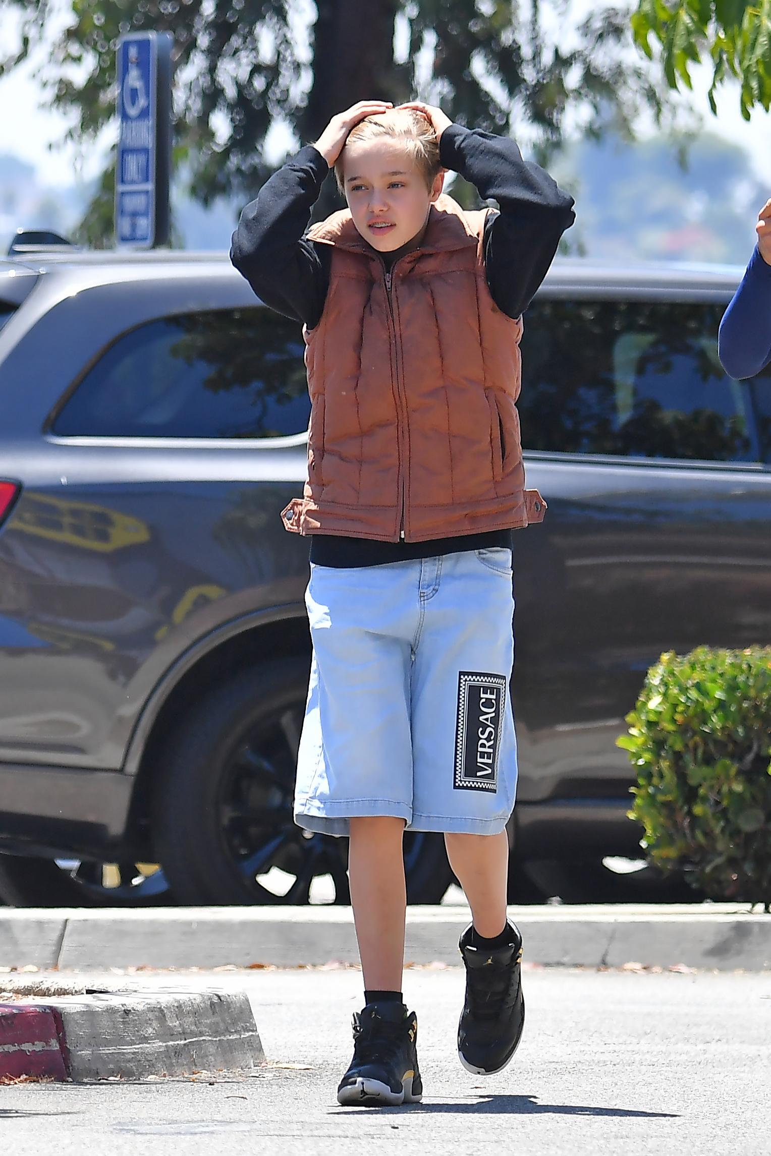 Shiloh Jolie-Pitt Looks Trendy in Shorts, Sneakers Shopping With Angelina
