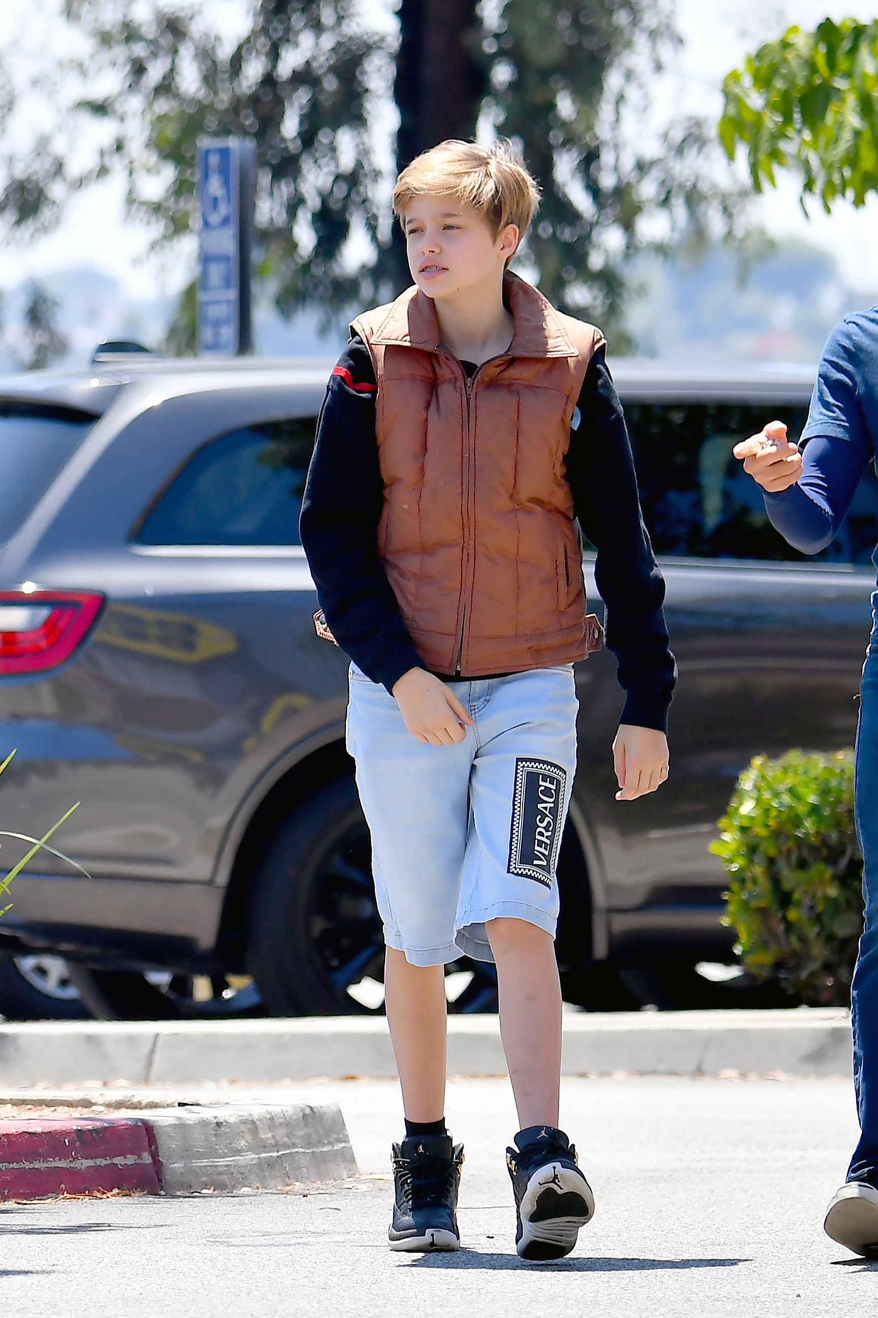 Shiloh Jolie-Pitt Looks Trendy in Shorts, Sneakers Shopping With Angelina