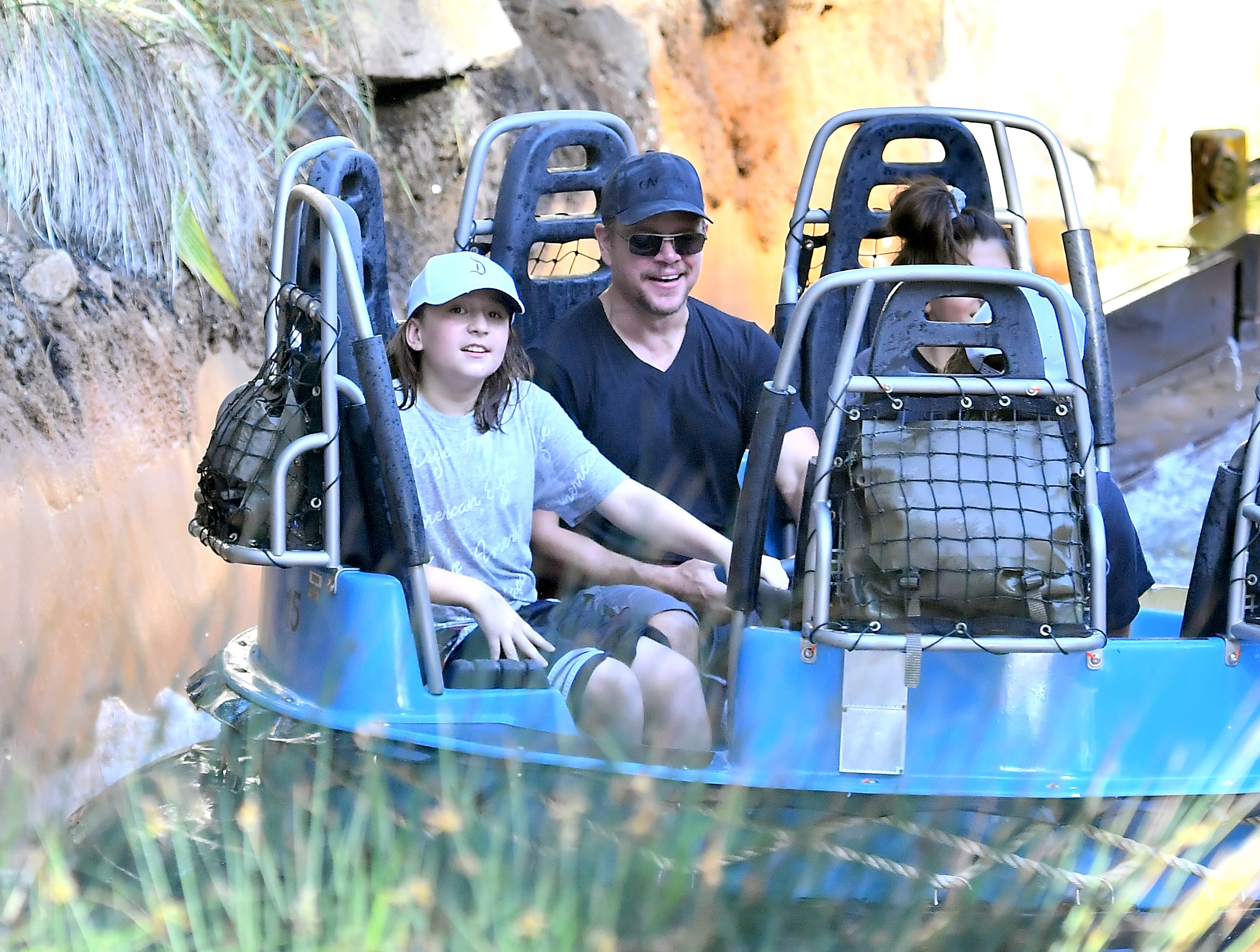 Matt Damon celebrates daughter Gia's birthday in Disneyland