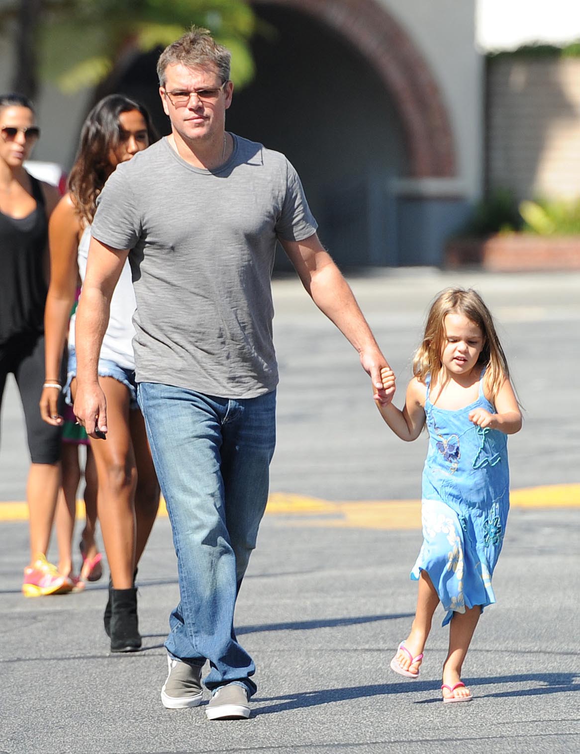 Matt Damon's Kids Meet His Daughters With Wife Luciana Barroso