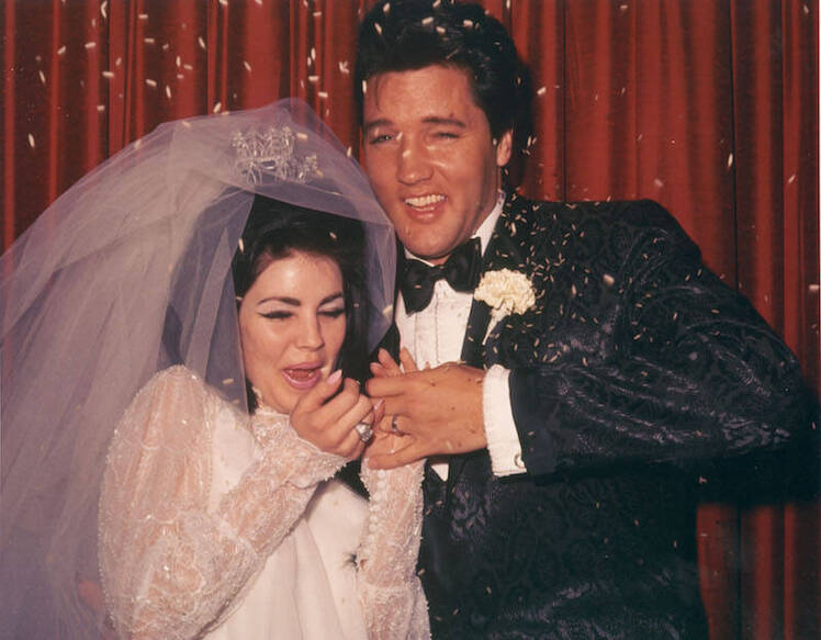 Priscilla Presley and Elvis Presley's Wedding Day