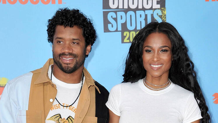 Russell Wilson and Ciara
