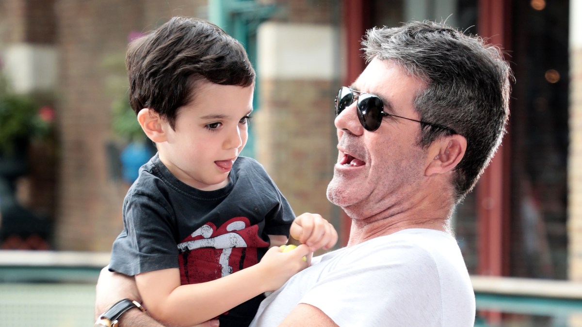 Simon Cowell's Kids Son Eric and Stepson Adam With Lauren Silverman