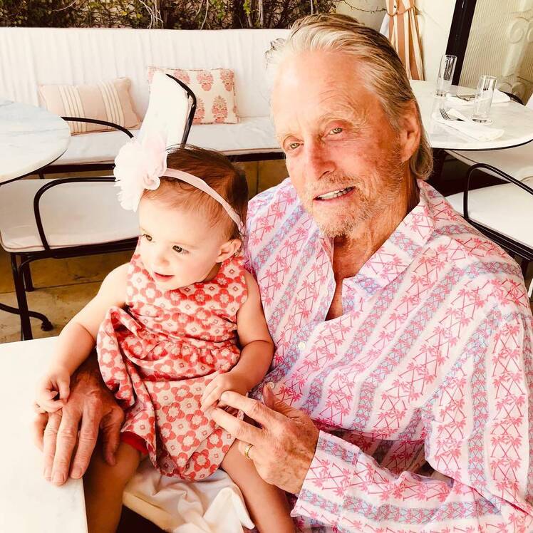 Michael Douglas and Granddaughter Lua