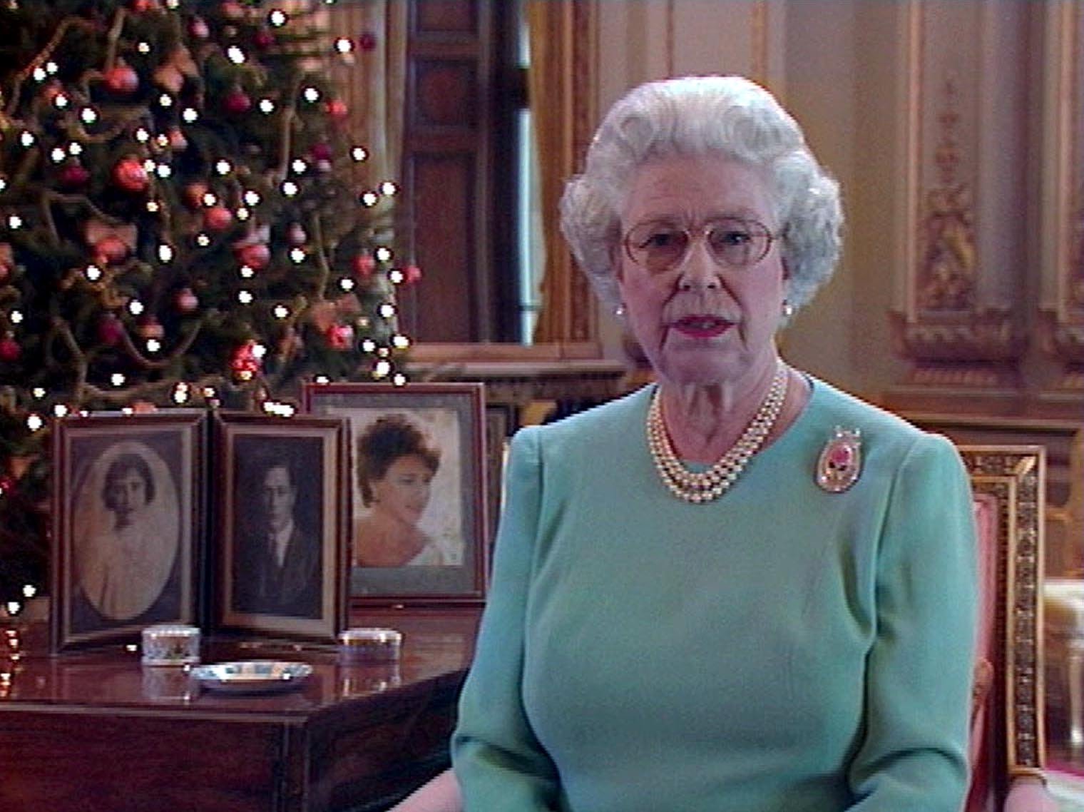 Queen Elizabeth's Christmas Speech Style Then and Now Photos