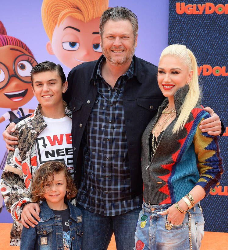 Blake Shelton and Gwen Stefani family