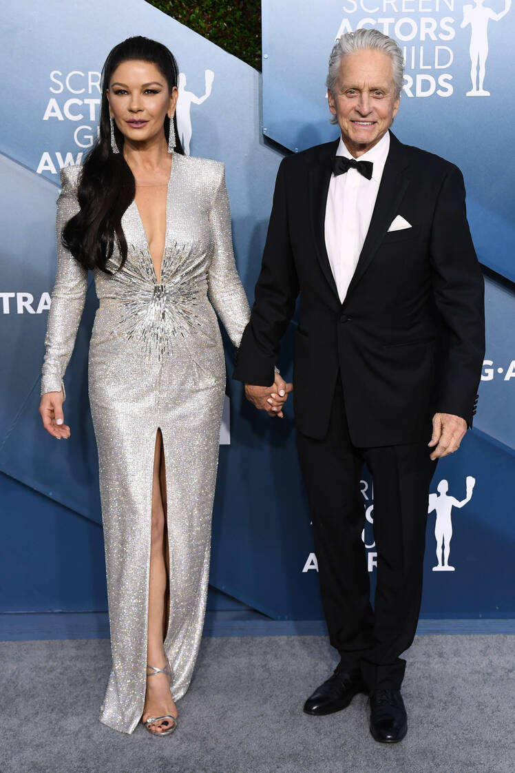 Michael Douglas and Catherine Zeta-Jones at the 2020 SAG Awards