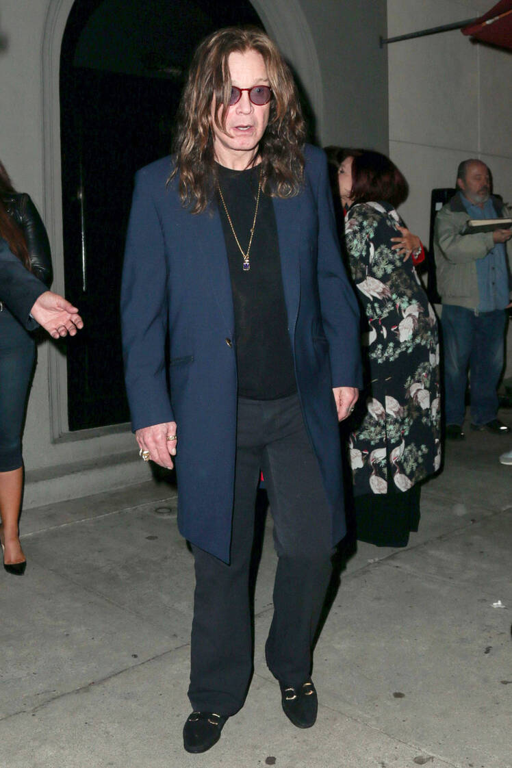 Ozzy Osbourne and Sharon Osbourne at Craigs restaurant, Los Angeles, USA - 10 Oct 2017