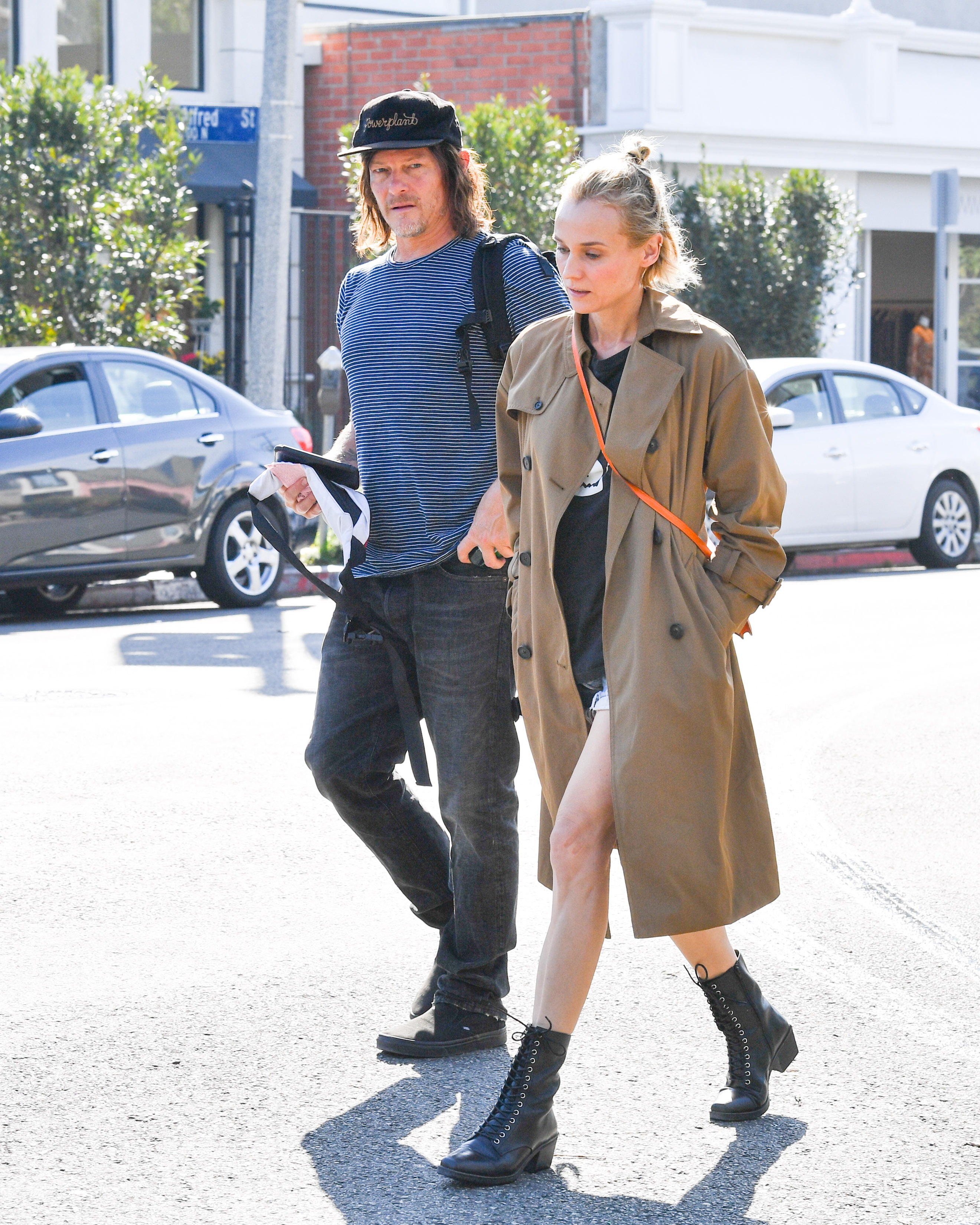 Diane Kruger and Boyfriend Norman Reedus Have Coffee Date