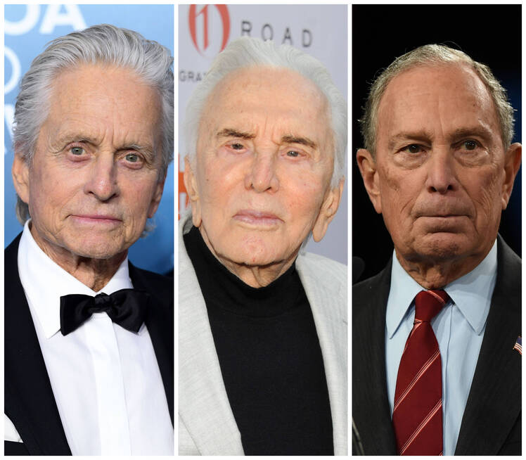 michael-douglas-kirk-douglas-mike-bloomberg