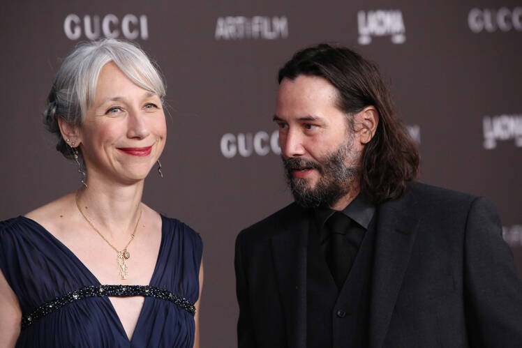 Alexandra Grant and Keanu Reeves