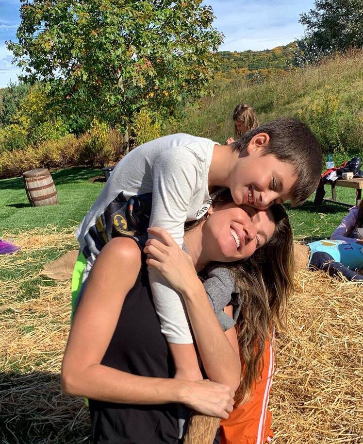 Gisele Bundchen and son