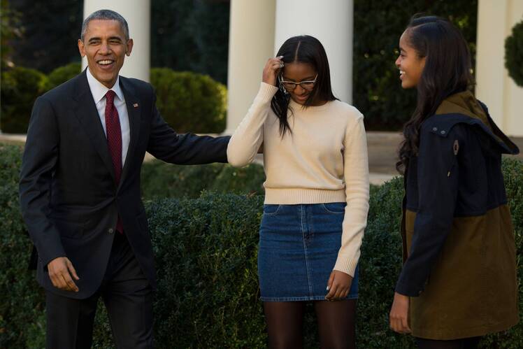 Barack Obama and family