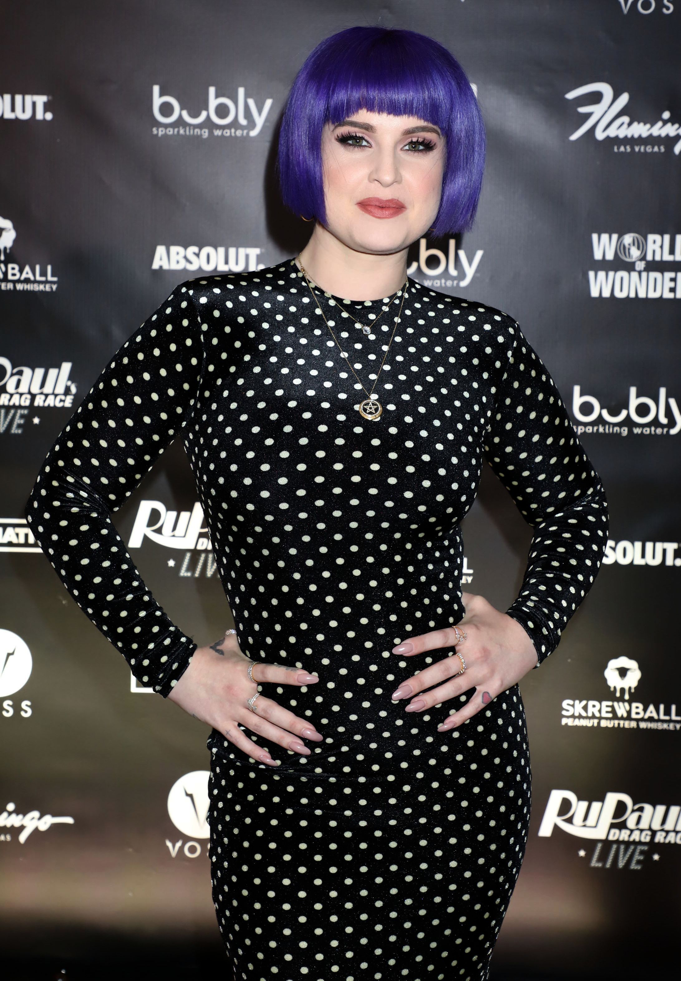 Kelly Osbourne Shows Off Her Purple And Blue Hair In Quarantine