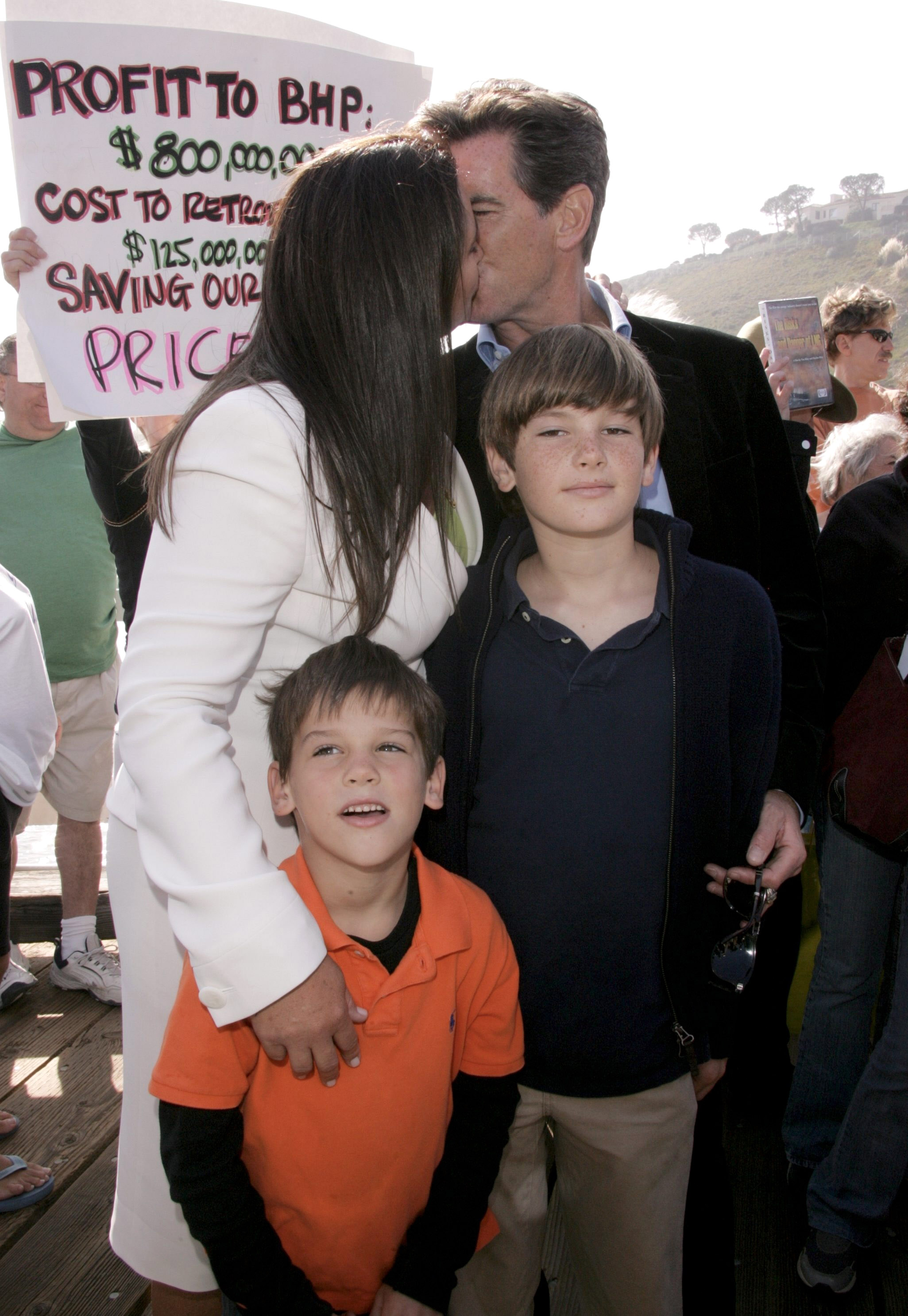 Pierce Brosnan, Wife Keely Pose For Rare Photo With Son Paris