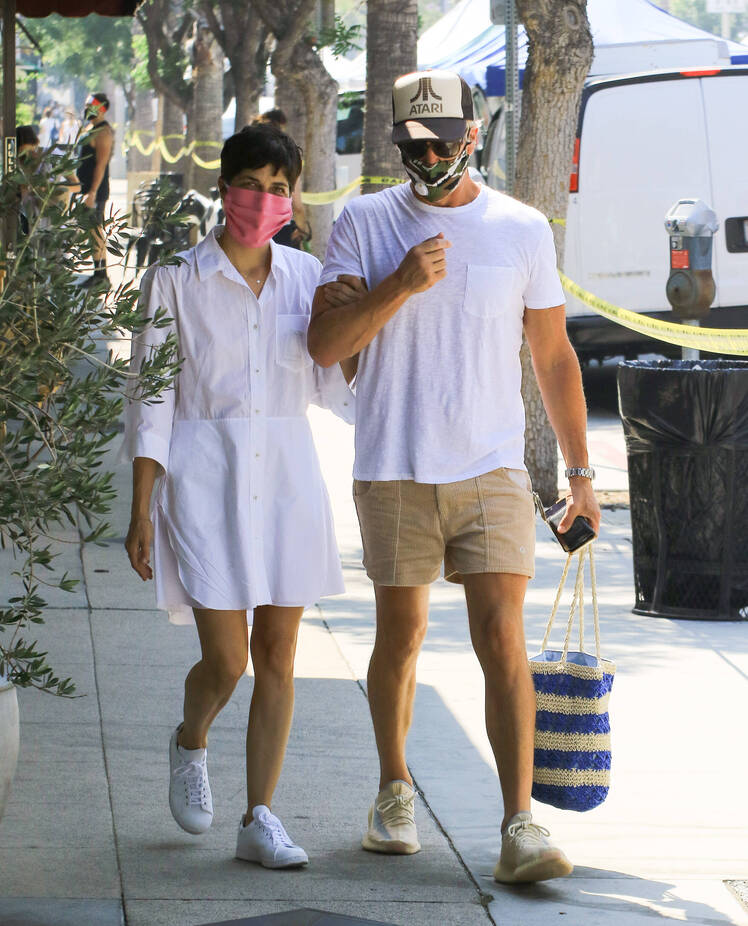 Selma Blair and David Lyons are seen in Los Angeles