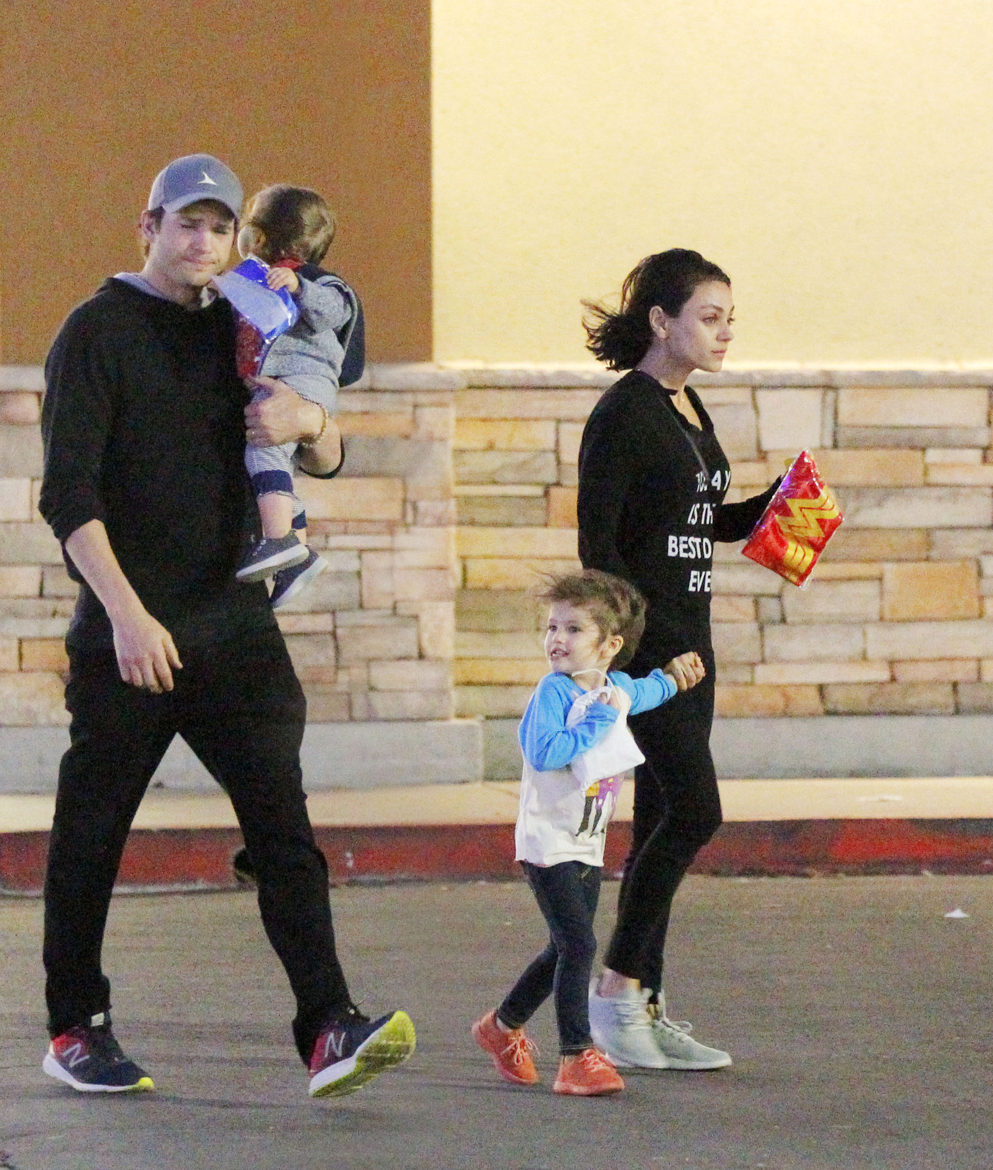 Mila Kunis and Ashton Kutcher's Rare Photos With Their 2 Kids