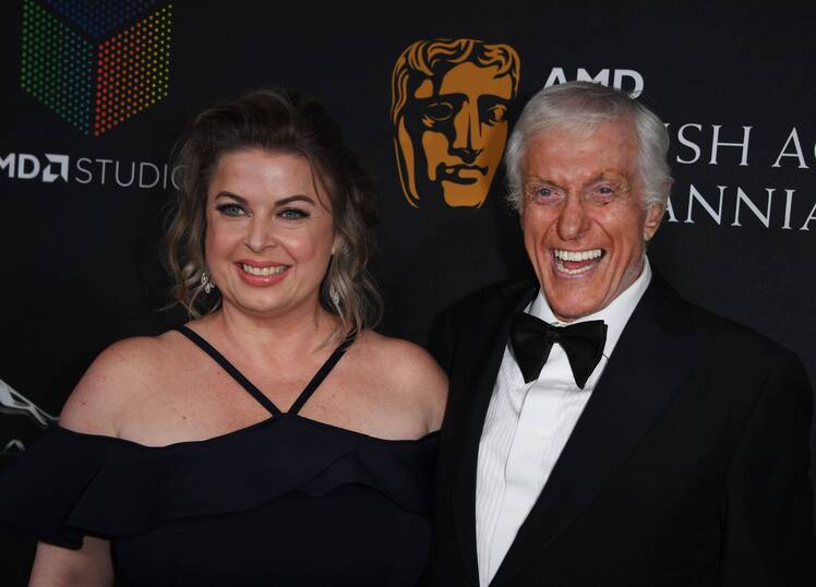 Dick Van Dyke smiles alongside his wife, Arlene Silver