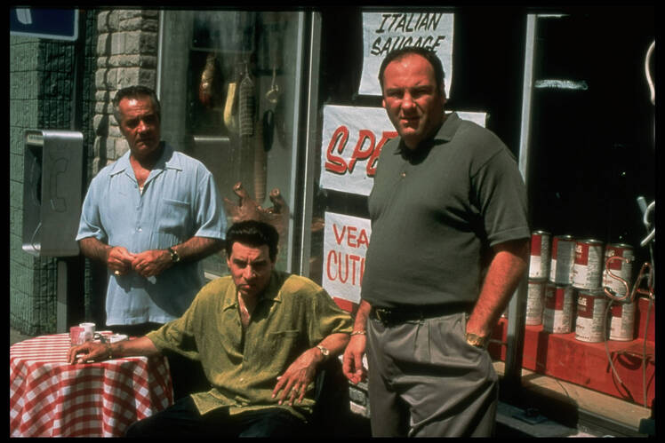 'The Sopranos' cast on set of the show